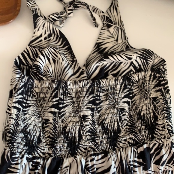 H&M palm print halter dress - Picture 4 of 6